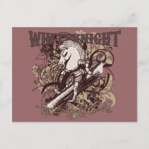 Postal Estilo de carnaval Caballero Blanco