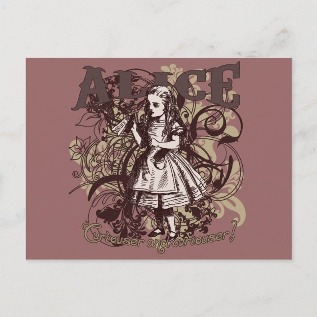 Postal Estilo de carnaval de Alicia (Anverso)