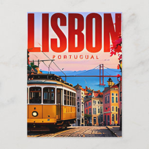 Postal 🚋 Estilo de Ciudad Costera Moderna de Lisboa 🚋
