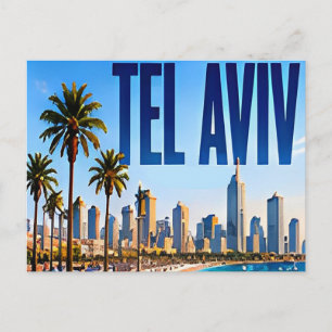 Postal 🌴 Estilo de ciudad costera moderna de Tel Aviv 🌴