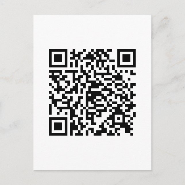 Postal Estilo de conexión de código QR (Anverso)