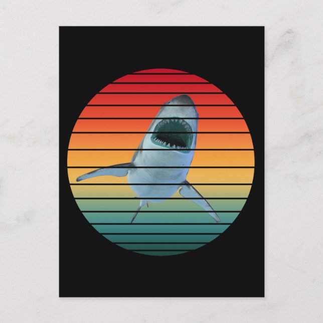 Postal estilo de cosecha de tiburones (Anverso)