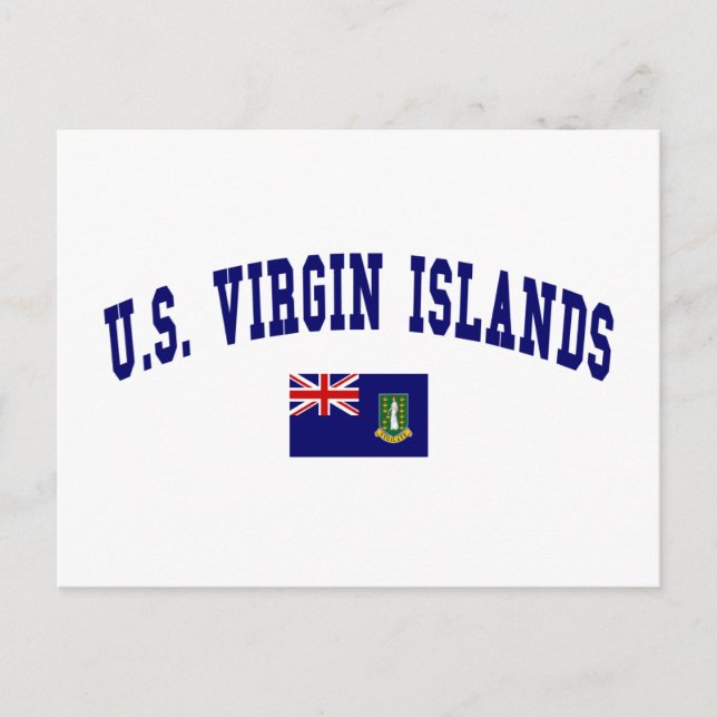 Postal Estilo de las Islas Vírgenes de Estados Unidos (Anverso)
