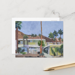 Postal Estilo de los resortes de las palmas