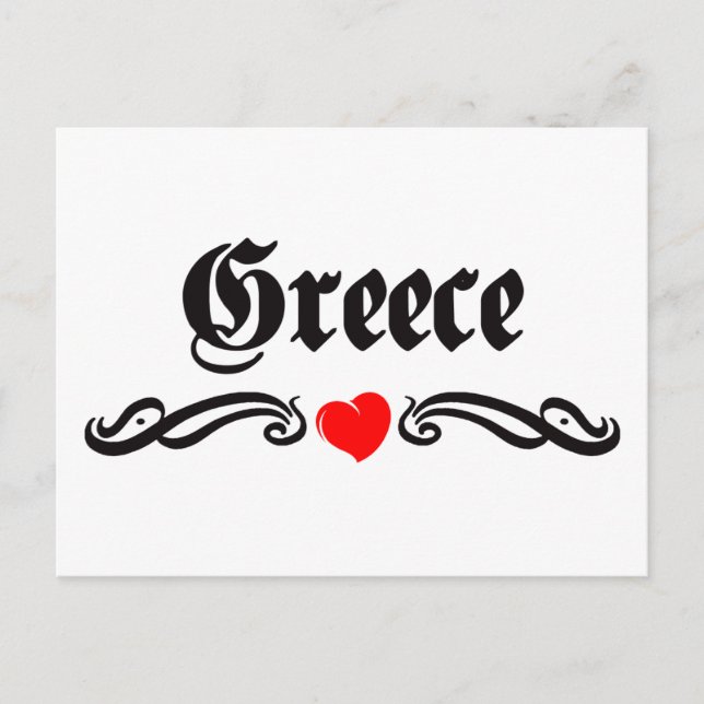 Postal Estilo de tatuaje de Guatemala (Anverso)