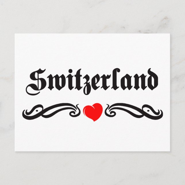 Postal Estilo de tatuaje de Suecia (Anverso)