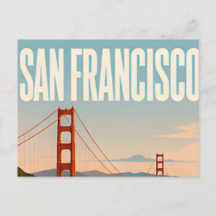 Postal ❤️ Estilo de viaje de San Francisco Golden Gate ❤️