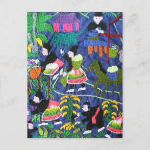 Postal Estilo de vida de la tribu tailandesa Hilltribe