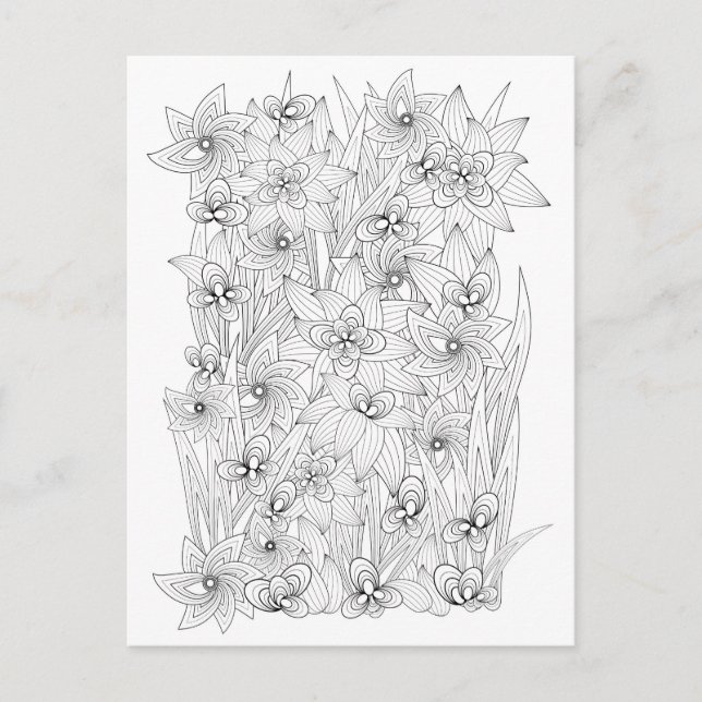 Postal Estilo del libro de color (Anverso)