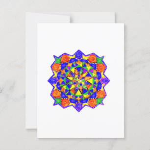 Postal Estilo geométrico
