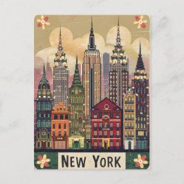 Postal estilo lindo nueva york