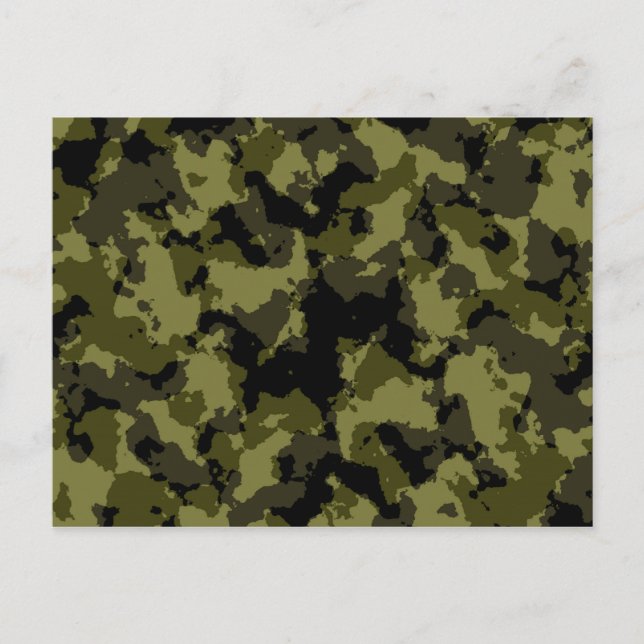 Postal Estilo militar de camuflaje (Anverso)