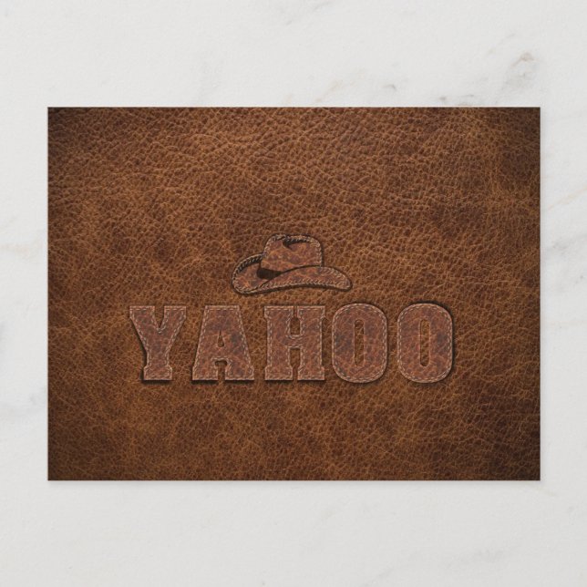 Postal Estilo occidental de YAHOO (Anverso)
