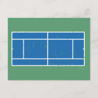 Estilo perturbado de la pista de tenis azul y verd