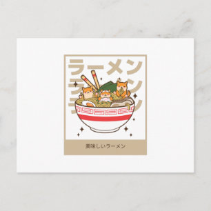 Postal Estilo Shiba - Deliciosos fans del Ramen Ramen