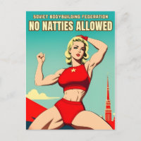 Estilo soviético vintage divertido humor muscular