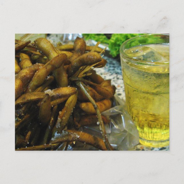 Postal Estilo tailandés de Edamame (Anverso)