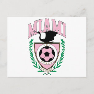 Postal Estilo universitario de fútbol de Miami