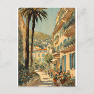 Postal Estilo vintage Cannes Francés Viaje acuático