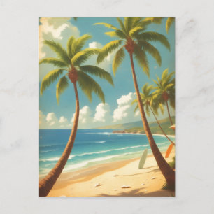 Postal Estilo Vintage De Viaje Hawaiano Aloha De Hawaii