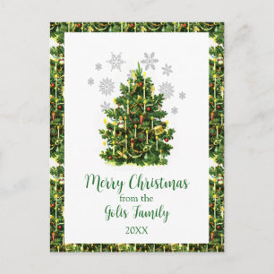 Postal Estilo Vintage Feliz Navidad 