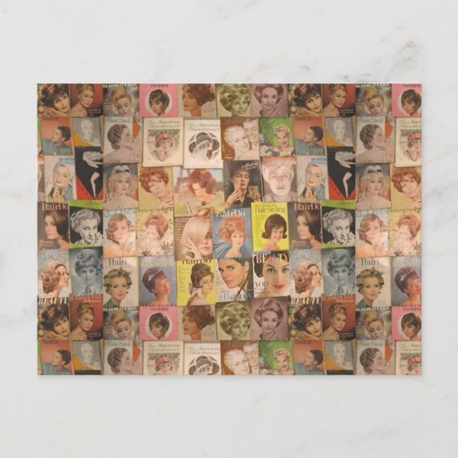 Postal Estilos de cabello de 1960 colocan el día de la ma (Anverso)