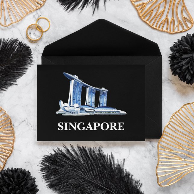 Postal Estiloso viaje a Singapur (Singapore travel postcard)