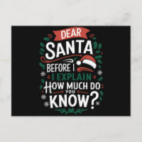 Estimado Papá Noel Antes De Explicar Cuánto Sabes