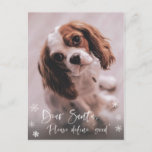 Postal Estimado Santa Define "Buena" Foto De Navidades Gr<br><div class="desc">Un diseño de tarjetas de vacaciones realmente flexible perfecto para cualquier persona o animal que pueda haberse escapado fuera de los límites del "bien" este año! ¡Usa una foto de tu cachorro descarado, de tu hijo torpe o de tu fabuloso yo! Si la foto es clara en el color de...</div>