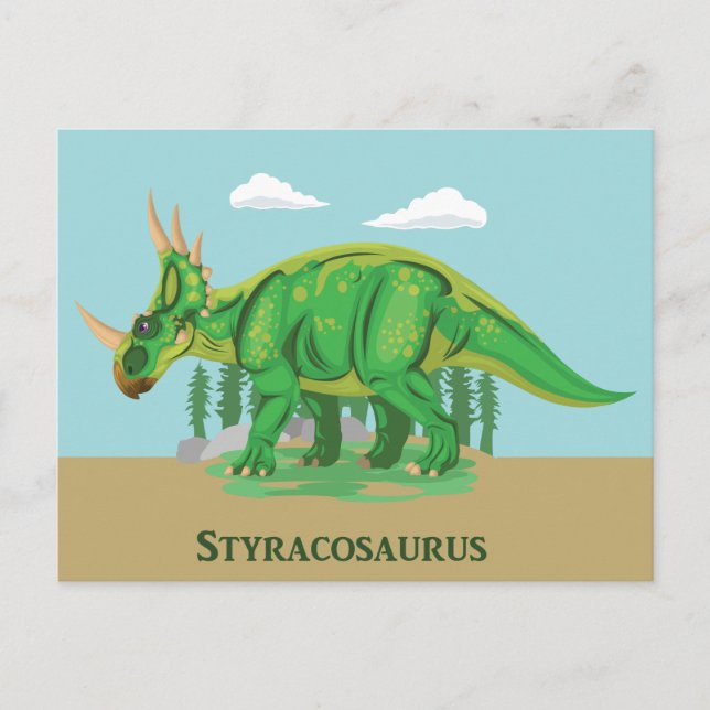 Postal Estiracosaurio (Anverso)