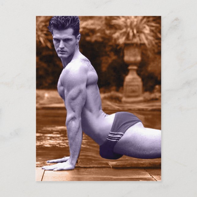 Postal Estiramiento de la piscina (Anverso)