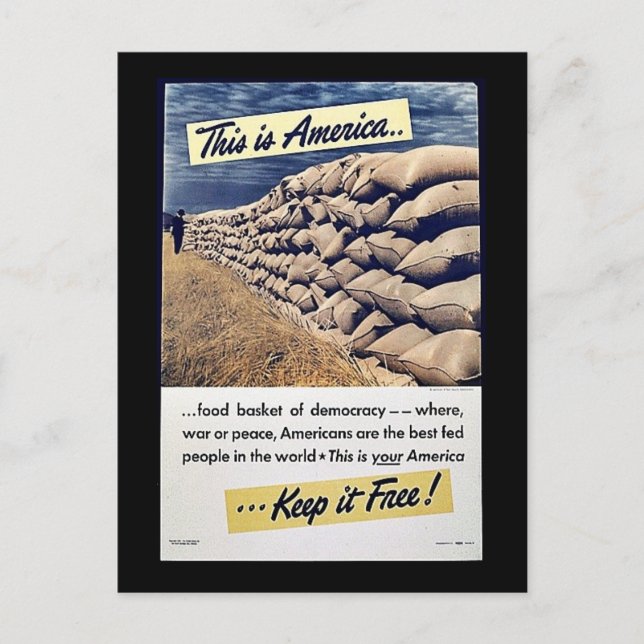 Postal ¡Esto Es Estados Unidos Manténganlo Libre! (Anverso)