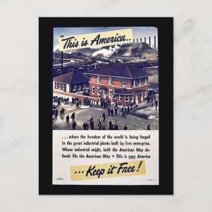 Postal ¡Esto Es Estados Unidos Manténganlo Libre!