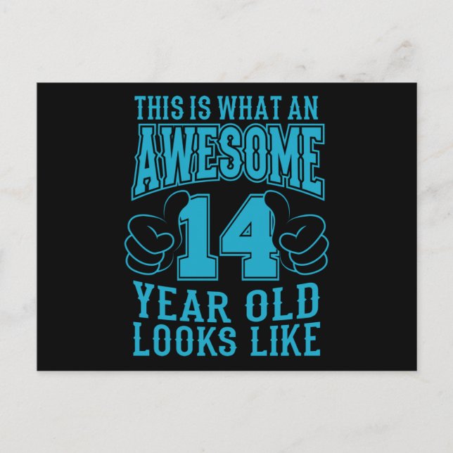 POSTAL ESTO ES LO QUE ES UN ADOLESCENTE DE 14 AÑOS INCREÍ (Anverso)