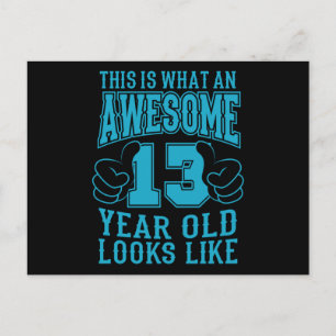 Postal ESTO ES LO QUE ES UN AÑOSO DE 13 AÑOS Cumpleaños 1