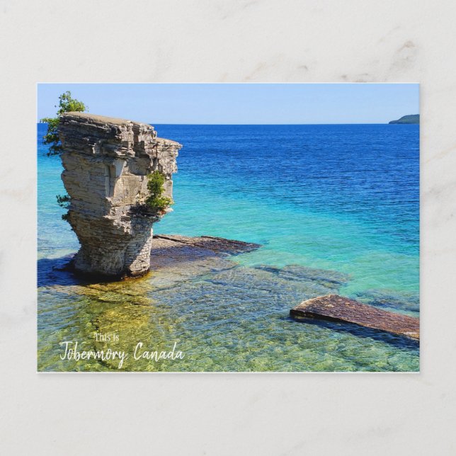Postal Esto es Tobermory, Canadá (Anverso)