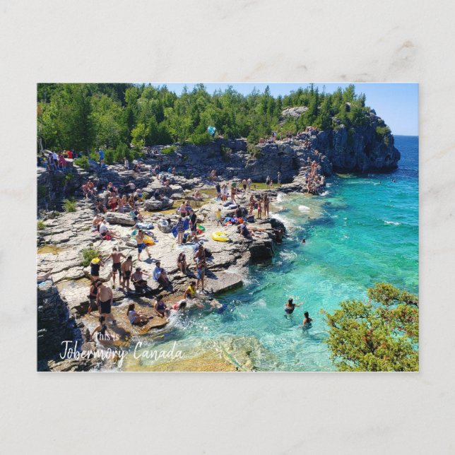 Postal Esto es Tobermory, Canadá (Anverso)