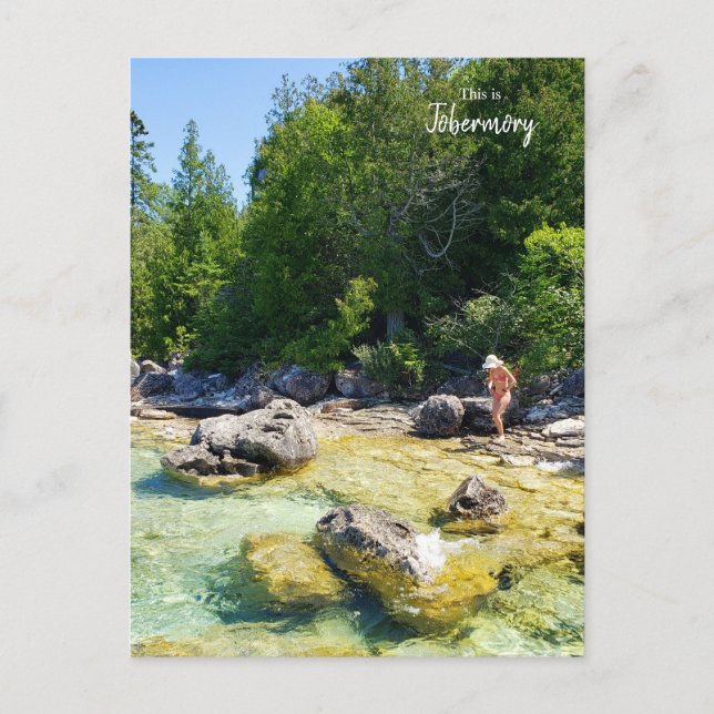 Postal Esto es Tobermory- Ontario, Canadá  (Anverso)