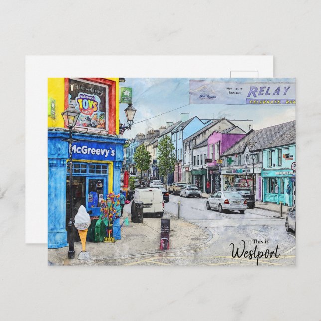 Postal Esto es Westport-Ireland (Anverso / Reverso)