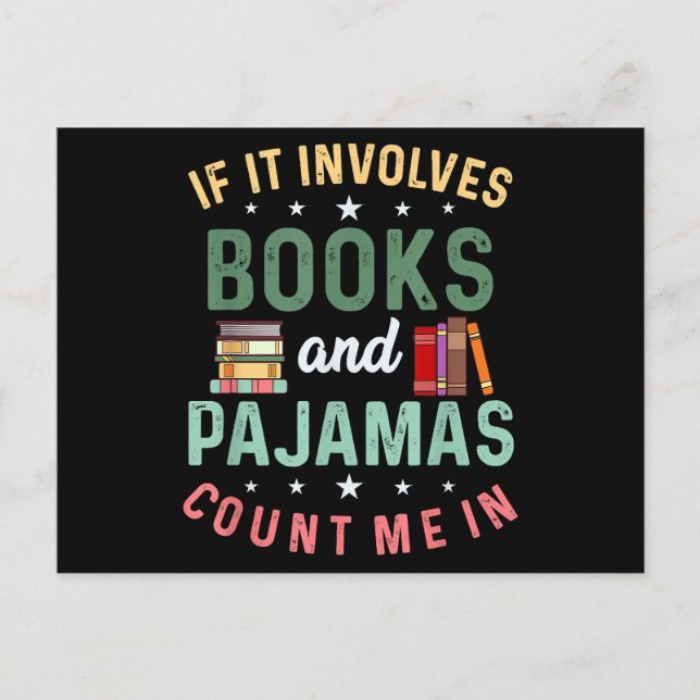 POSTAL ESTO IMPLICA LIBROS Y PAJAMAS ME CUENTAN EN LECTUR (Anverso)