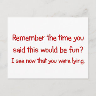 Postal Esto no es divertido; esto es trabajo