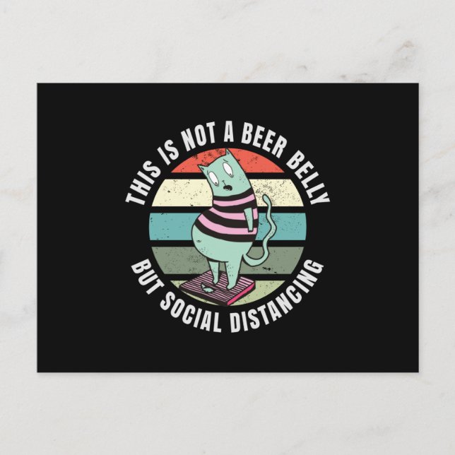 Postal Esto no es una barriga de cerveza sino un distanci (Anverso)