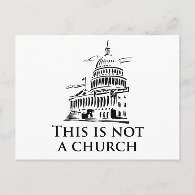 Postal Esto no es una iglesia (Anverso)