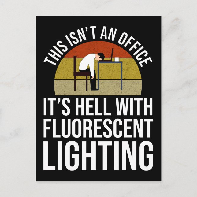Postal Esto no es una oficina - es el infierno (Anverso)