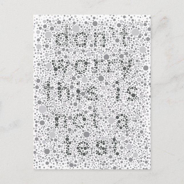 Postal Esto no es una prueba (Anverso)