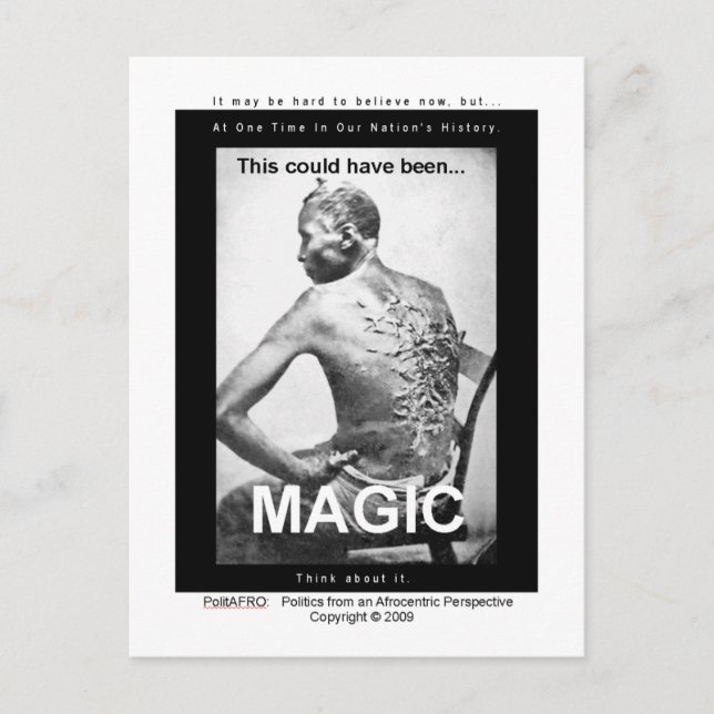 Postal Esto podría haber sido: Magia (Anverso)