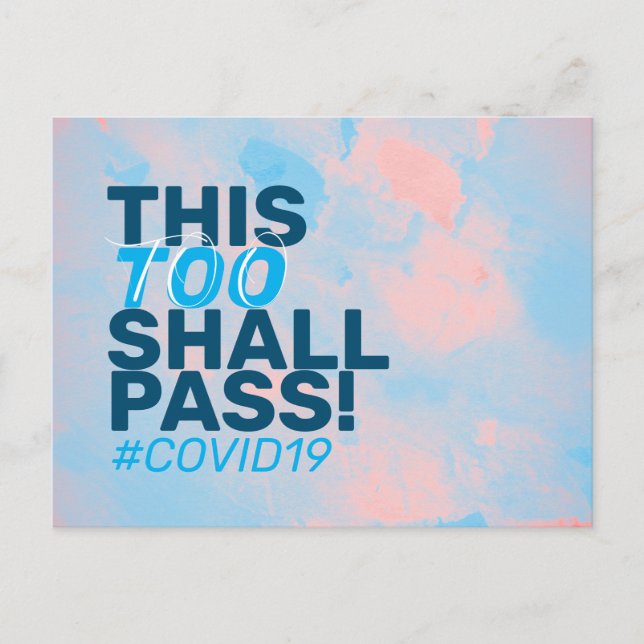 Postal ¡Esto también pasará! Covid19 (Anverso)
