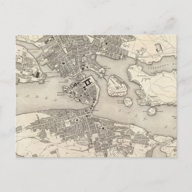 Postal Estocolmo, Suecia (Anverso)