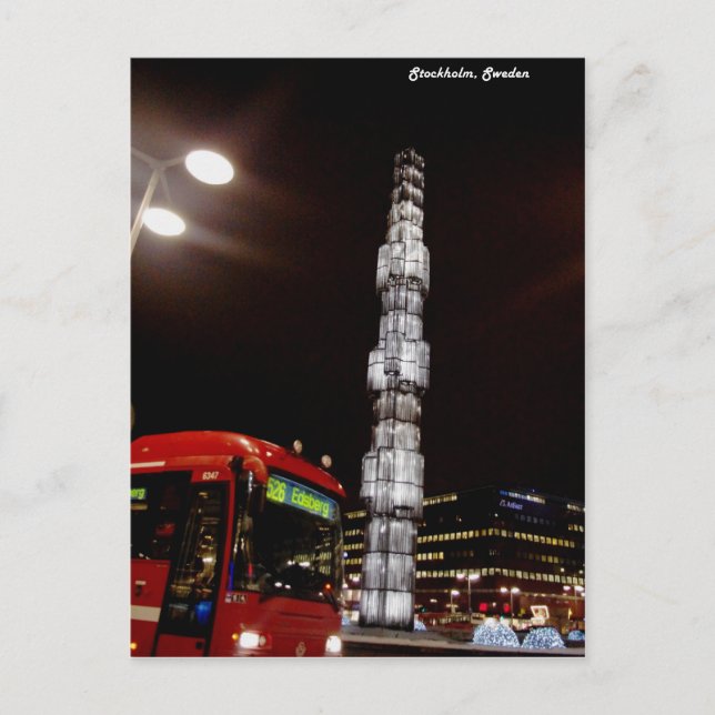 Postal Estocolmo, Suecia (Anverso)