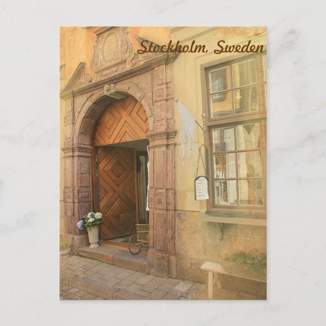 Postal Estocolmo, Suecia (Anverso)
